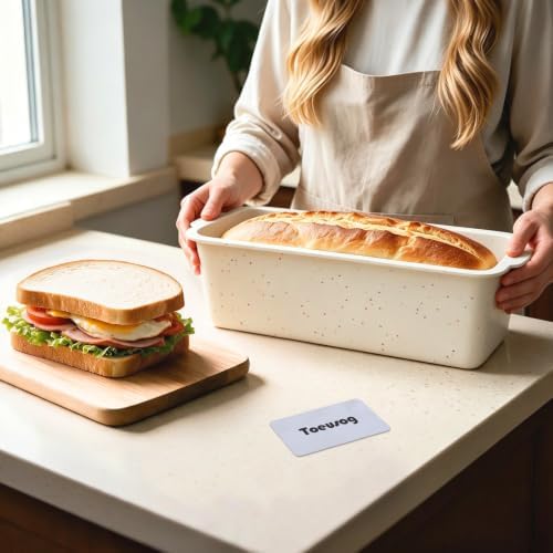 Homemade Sandwich Bread Loaf Pan: 12x4.2x4.5 Inch Long Silicone Baking Mold