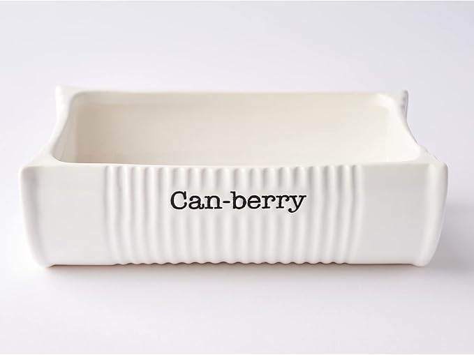 Mud Pie Can-Berry Ceramic Cranberry Serving Dish and Spatula Set