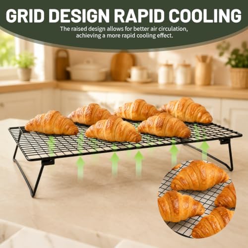 Sourdough Bread Cooling Rack, 2-Pack Heavy-Duty Baking Cooling Racks