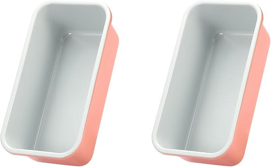 Bread Loaf Pans for Home Baking Carbon Steel 1lb meatloaf Tin, Perracotta 9x5 inch Non Stick banana bread cake baking Mold