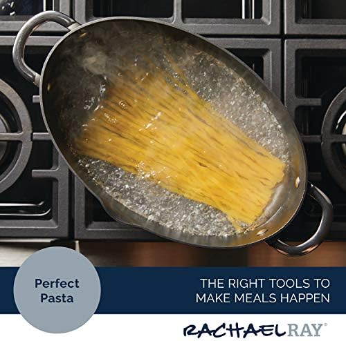 Rachael Ray Professional Nonstick Cookware Oval Pasta Stockpot and Braiser