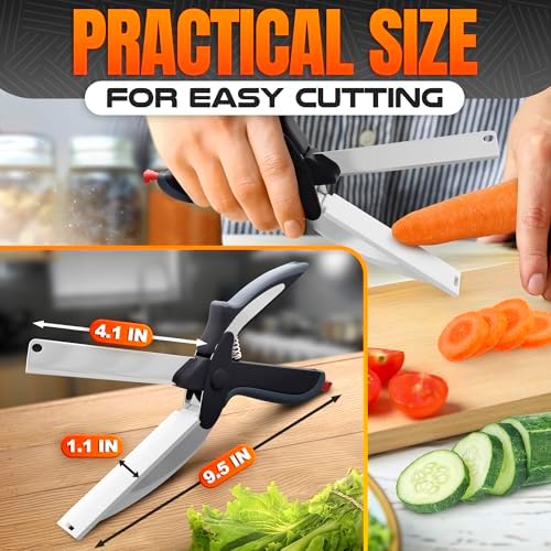 9.6" Cutting Board Scissors for Food with Stainless Steel Blade