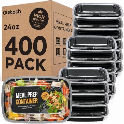 Meal Prep Containers Food Containers with Lids 24oz 400 Pack