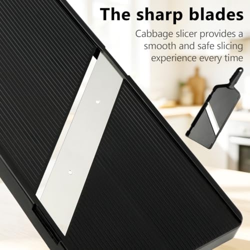 Cabbage Slicer-Thin Julienne, 0.04 in, Julienne Cutter for Making Salad,