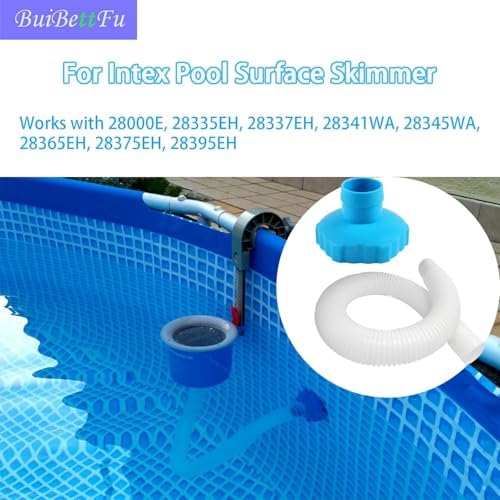 25016 Above Ground Pool Skimmer Hose and Adapter B Replacement Part Set Compatible with Intex Above Ground Pool Skimmer