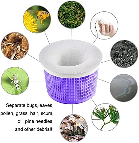 Coopache 60 Pack of Pool Skimmer Socks Filters Baskets, Trap Debris Leaves