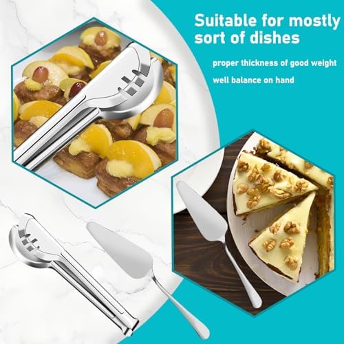Serving Utensils, 15 Pcs Stainless Steel Large Flatware Serving Tools Kit