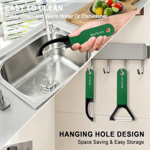 Peelers for Kitchen, Swivel Vegetable Peeler and Y-Shaped Potato Peeler