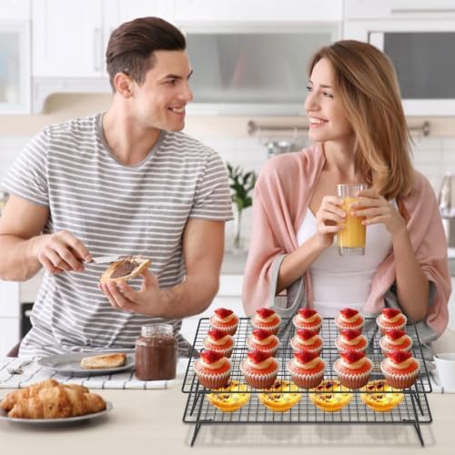 INNOVATIVE LIFE 13.4 x 9.4 inch Cooling Rack with Collapsible Legs 2 Pcs