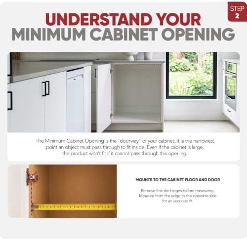 Rev-A-Shelf Pullout Organizer w/Soft-Close, Min Cabinet Opening 5.5" W