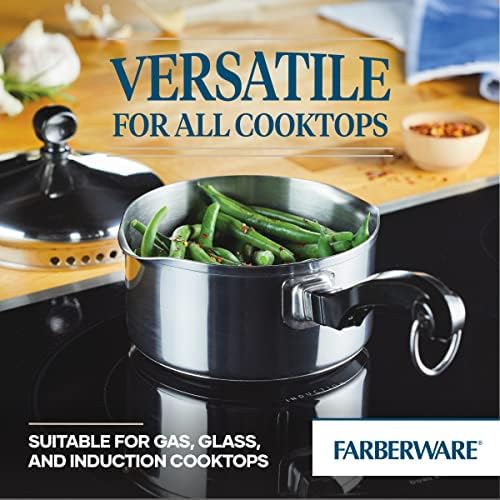 Farberware Classic Series Stainless Steel Sauce Pan with Lid, 1-Quart