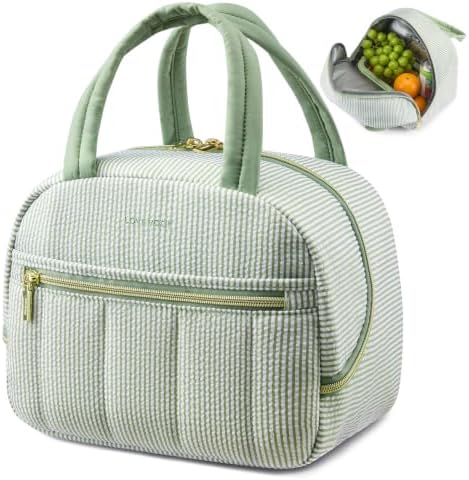 LOVEVOOK Insulated Lunch Bag for Women Men, Cute Fit and Fresh Lunch Box