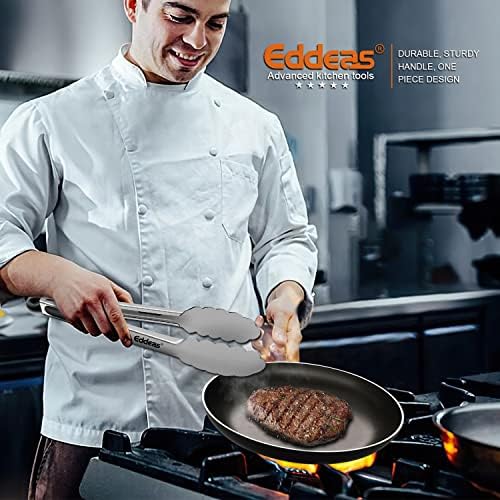 Tongs For Cooking Up to 600 °F Metal Kitchen Tongs 3PCS 7,9,12 Inch