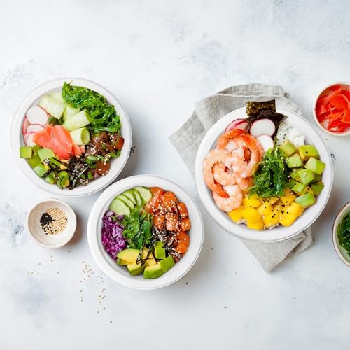 Freshware Paper Bowls - Disposable 16 oz. Soup Bowl, 125-Pack Biodegradable Sugarcane Fiber Serving Bowls - Heavy Duty Bagasse for Hot Food Plates - Microwave & Freezer Safe, Stackable Dinnerware