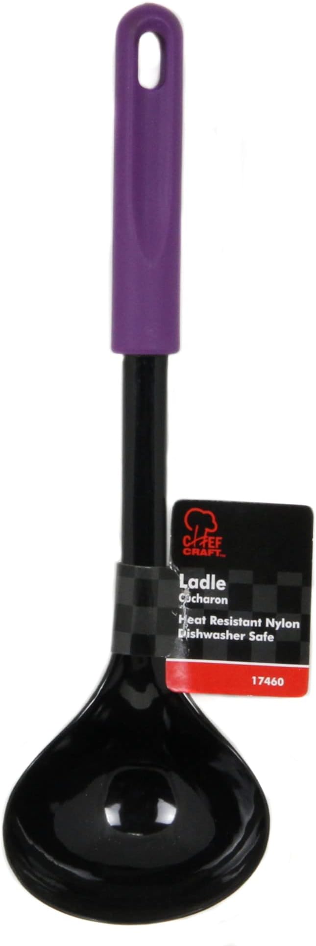Chef Craft Basic Nylon Cooking/Serving Ladle, 12 inch, Purple