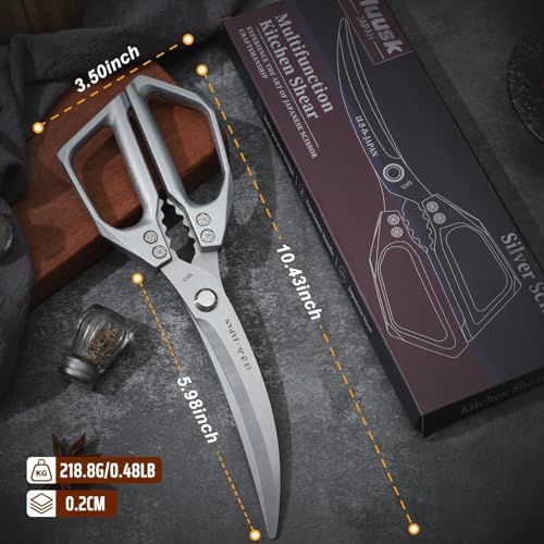 Huusk Kitchen Scissors for Food - Multifunction Poultry Shears Heavy Duty