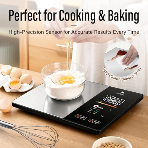 EILISON Smart Kitchen Scale,TFT Display Food Scale,Nutrition Calculator