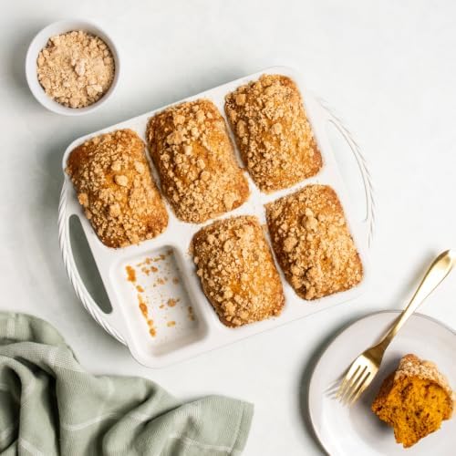 Nordic Ware Cardamom Mini Loaf Pan, 6 Cavities