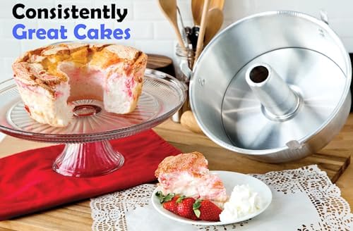 Fox Run Angel Food Cake Pan, Removable Bottom, Aluminum 9.75" Tube Cake Pan