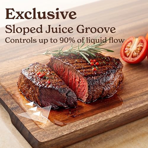 SMIRLY Walnut Cutting Board - 3 Pack Wood Cutting Boards for Kitchen