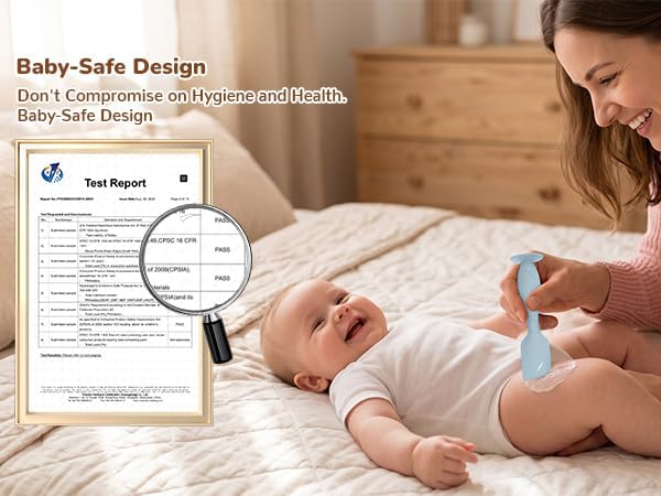 4-Pack Diaper Cream Spatula with Case, Soft Diaper Rash Cream Applicator