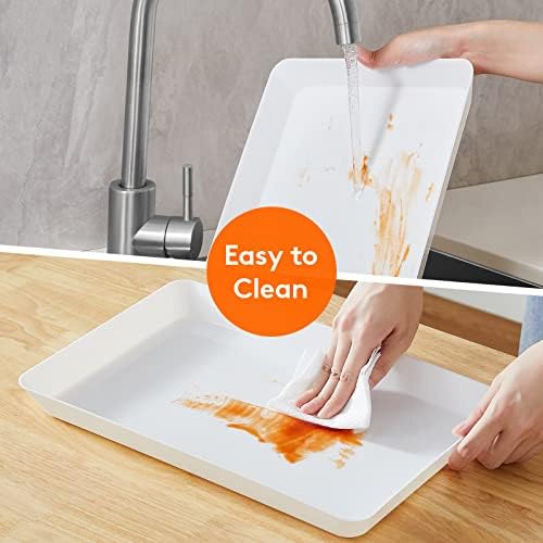 Lifewit 1 Pcs Large Serving Tray for Party, 15" x 10" Food Serving Platter