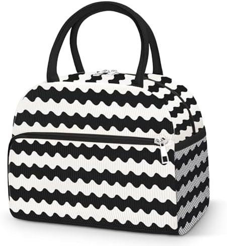 Coobiiya Lunch Bag Lunch Box for Women Men,Large Capacity Corduroy Lunch Tote Bags Insulated Reusable LunchBags Cute Cooler Bag for Work Travel Picnic adults