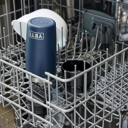 YETI Rambler 8 oz Travel Bottle, Stainless Steel, Vacuum Insulated with Leakproof Commuter Cap, Navy