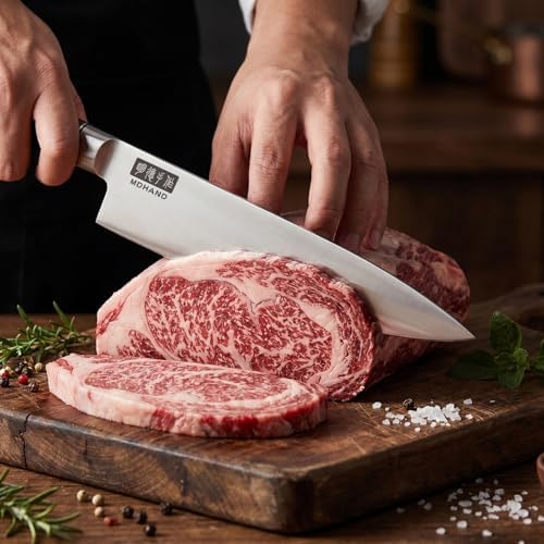 MDHAND Chef Knife Set with Roll Bag, Ultra Sharp Japanese Kitchen Knife Set
