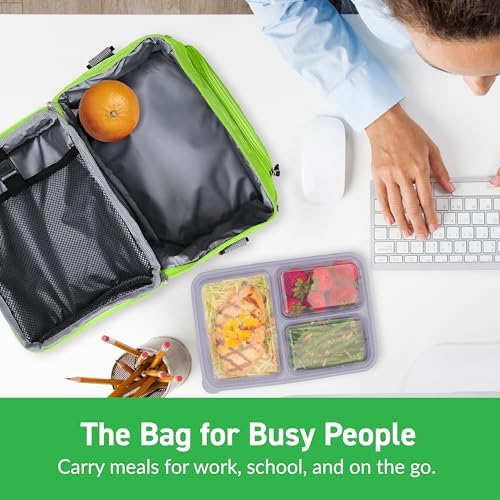 Bentgo Deluxe Insulated Lunch Bag with Adjustable Strap & Outer Pocket