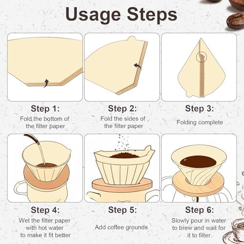 240 Count #4 Cone Coffee Filters 8-12 Cup Compatible with Ninja Maker