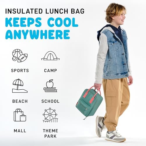 Fit & Fresh Connor Insulated Kids Lunch Box for School & Daycare