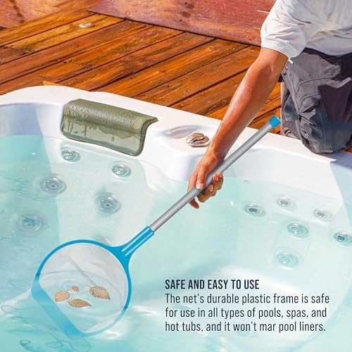 U.S. Pool Supply Spa, Hot Tub, Pool Leaf Skimmer Net, 17" & 48" Long