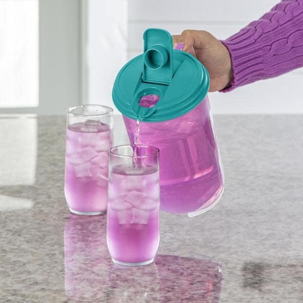STERILITE 04860906 Beverage Pitcher, Round, BPA-Free Plastic, 2-Qts. - Quantity 1