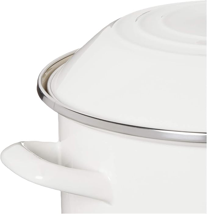 Le Creuset Enamel On Steel Stockpot, 10 qt., White