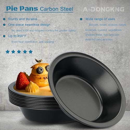 5 Inch Mini Pie Tin, 10-Pack Small Pie Pans
