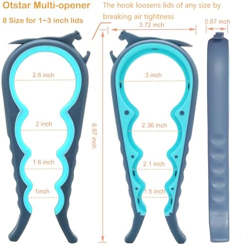 Otstar Jar Opener & Bottle Opener for Seniors with Arthritis, Weak Hands