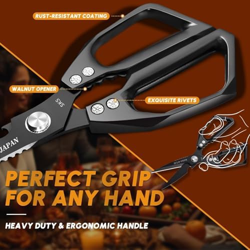 Huusk Kitchen Scissors all Purpose, Heavy Duty Kitchen Shears Set