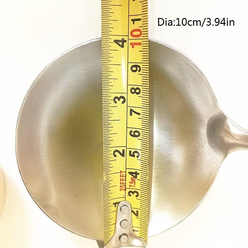 Soup Ladle Stainless Steel Scoop Spoon 304 Stainless Steel Utensils for Cooking with Anti-Scald Design kitchen tool for Soup, Stew, Chili and Gravy Silver 13.58 Inches
