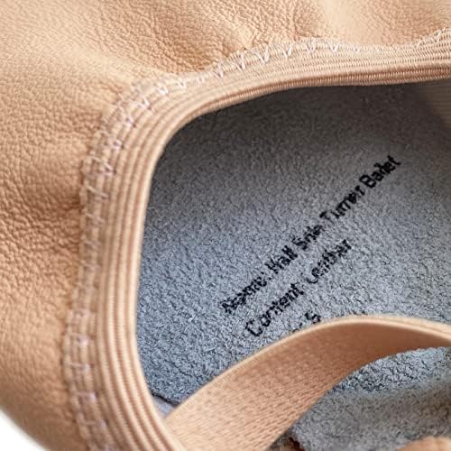 DANCEYOU Lyrical Shoes Half Sole Authentic Leather Pirouette Dance Turners