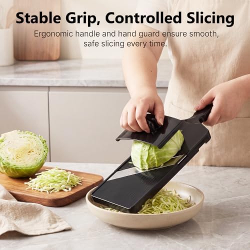 Cabbage Slicer-Thin Julienne, 0.04 in, Julienne Cutter for Making Salad,