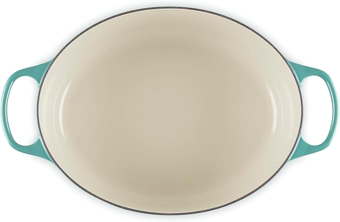 Le Creuset Enameled Cast Iron Signature Oval Dutch Oven, 6.75 qt., Riviera