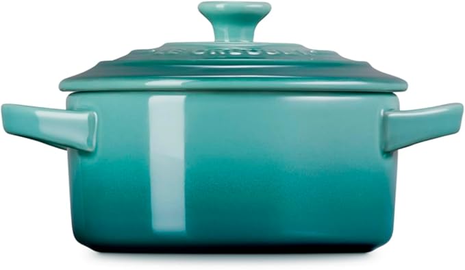 Le Creuset Stoneware Mini Round Cocotte, 8 oz., Riviera