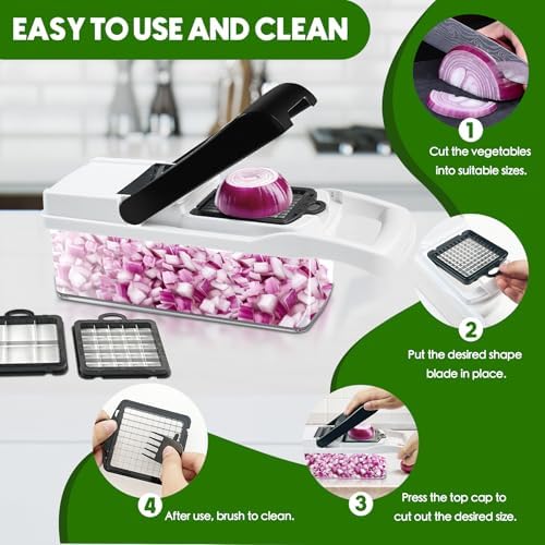 Multi 23-in-1 Pro Vegetable Chopper & Mandoline Slicer, 10 Blade-in-1
