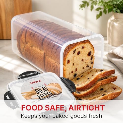 Tafura Bread Container, 5.8 L, Airtight BPA-Free Bread Storage Box