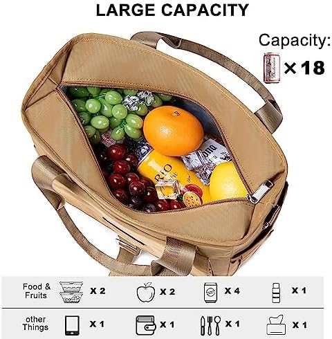 Weitars Insulated Lunch Bag for Women Men,Leak Proof Lunch Box for Work