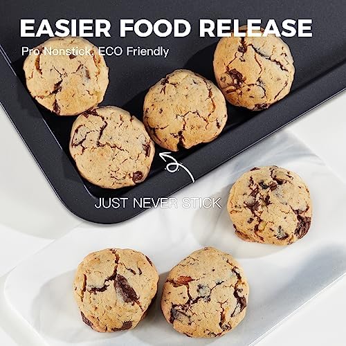 HONGBAKE Ceramic Baking Sheet Pan Set of 3, Easy to Grab, Non-Toxic