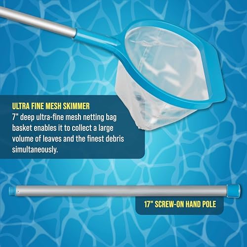 U.S. Pool Supply Spa, Hot Tub, Pool Hand Leaf Skimmer Net, 27" Long with