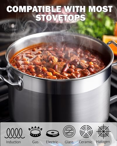 Cooks Standard Professional 24 Quart Stainless Steel Stock Pot