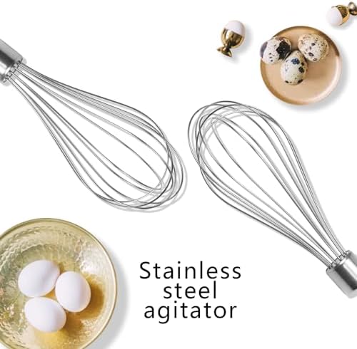 2 Pcs Hand Mixer Attachments Beaters, Hand Mixer Beaters Attachments for Kitchen Stainless Steel Replacement Parts for Hamilton Beach 62682RZ 62692 62695V 64699 Mixer (Oval Silver)